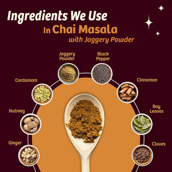 Naario Chai Masala with Jaggery Powder 200gms (Organic)